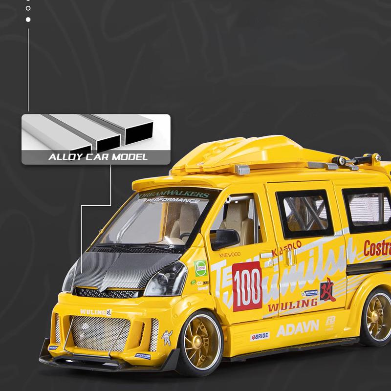 1:24 Wuling Hongguang JDM Refitted Vehicle Legering Modell Bil Leke Diecasts Casting Lyd og Lette Bil Leker For Barn Kjøretøy
