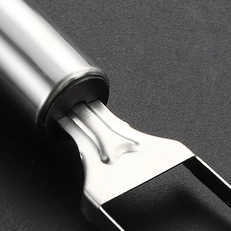 1-5PCS 2-in-1 Stainless Steel Fruit Cutter Watermelon Fork Slicer Portable Kitchen Tool for Home Party Camping