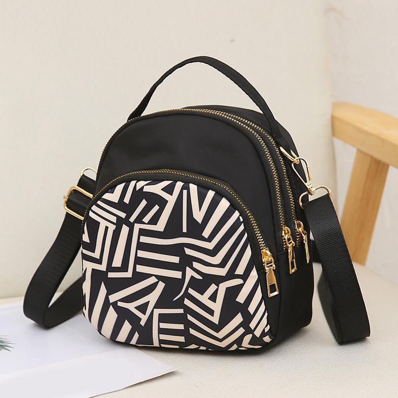 Three-purpose Ladies Shoulder Multi-Purpose Mini Small Backpack Oxford Cloth Messenger Bag