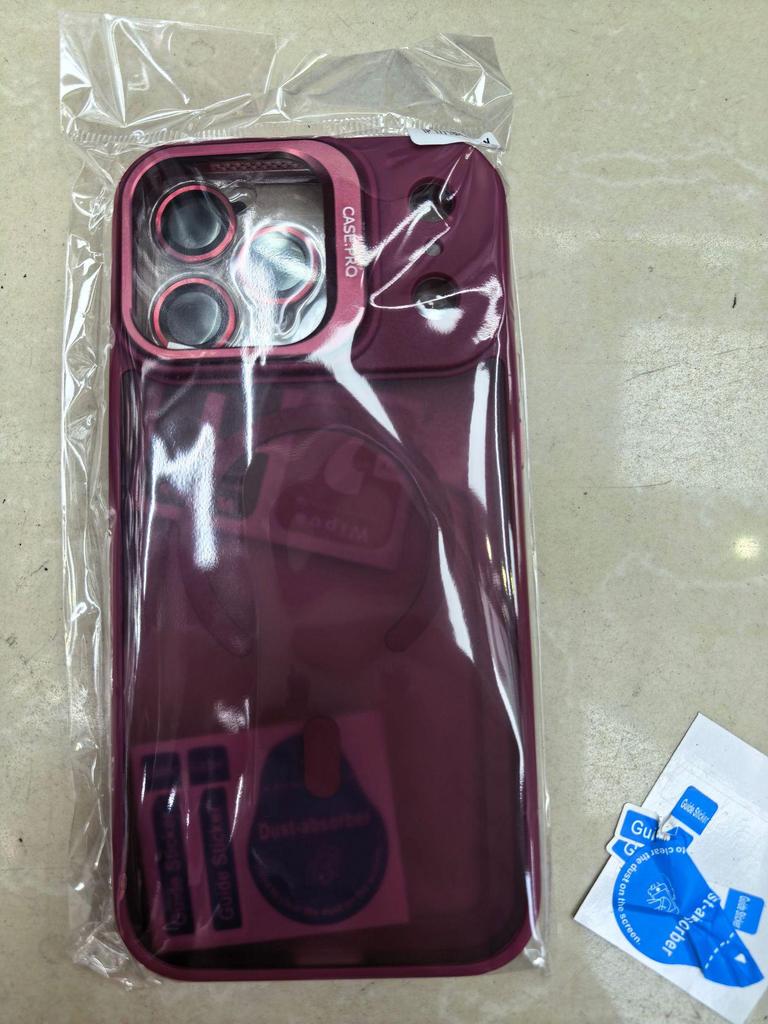 iPhone 17 Pro Max Magnetische Hülle mit mattierter Hautgefühl-Oberfläche und Ständer, Kompatibel mit Apple 16/15/13 Objektiv