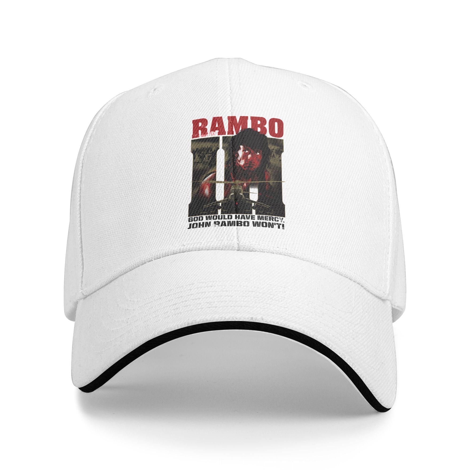 God Would Have Mercy John Rambo Wont Sun Baseball Cap  Summer Street Style Trucker Hat For Unisex Outdoor Sports Baseball Caps One Size