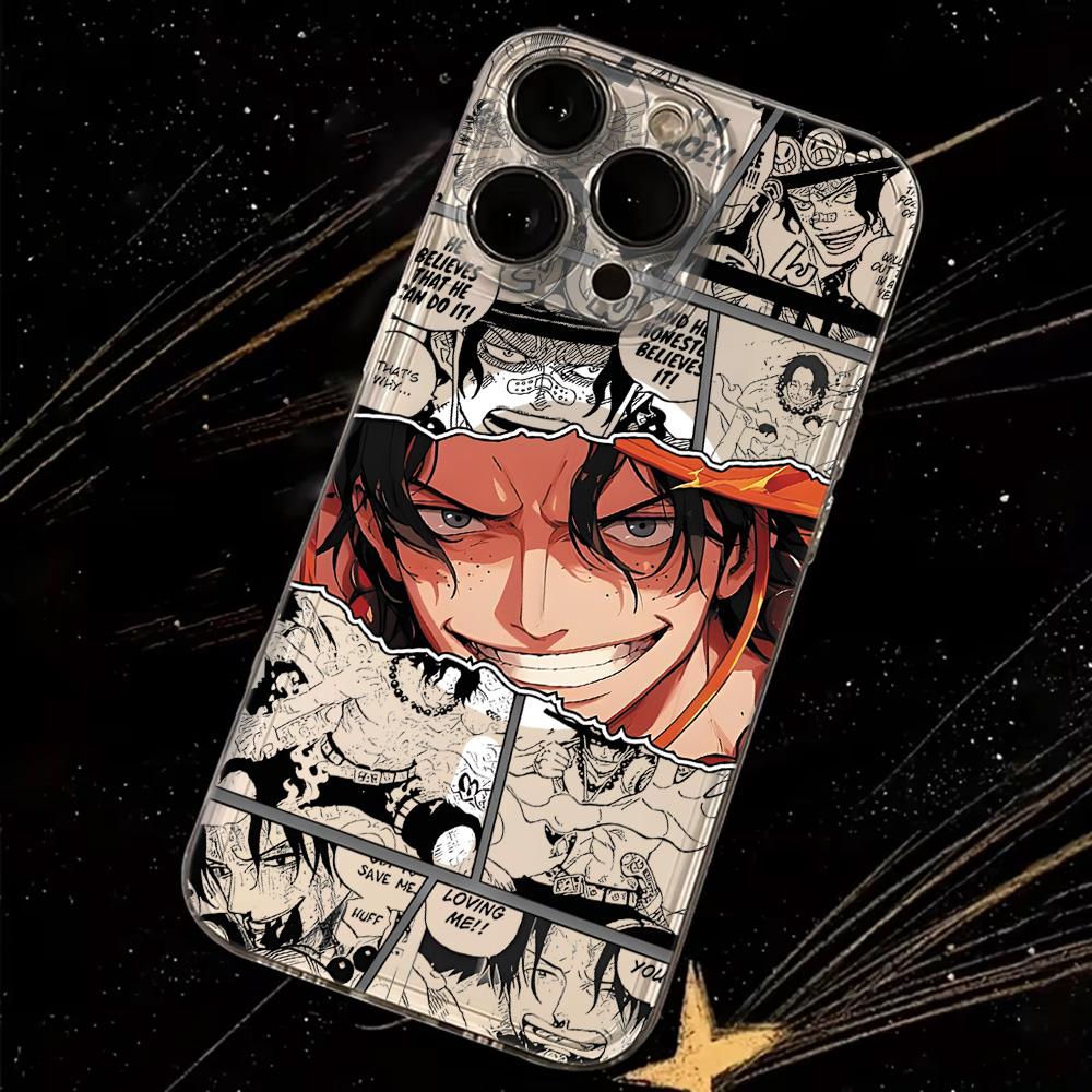 Anime Ones Pieces Luffys Magnetic Phone Case for Samsung Galaxy S25 S24 S23 S22 S21 S20 FE Edge Plus Ultra 5G Soft Clear TPU