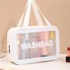 Stand Cosmetic Cases Toiletries Organizer Beauty Box Waterproof Storage Make Up Pouch Women Clear Zipper Makeup Bag Female