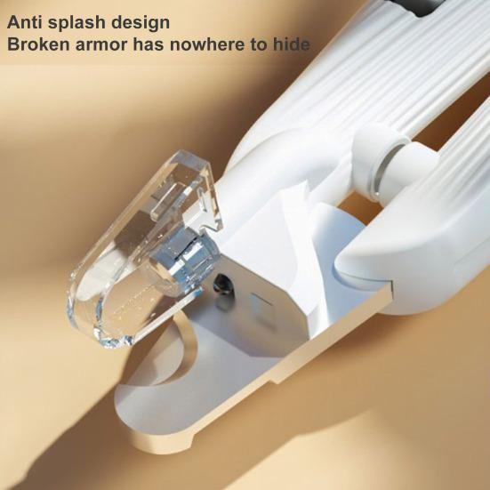 Dog Nail Clippers with Light Cat Nail Trimmer with Silent Grinder Splash Guard Portable