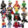 Conjunto de Figuras de Blocos de Construção de Heróis DC 16 Mini Figuras Blocos Pequenos Brinquedos de Montagem
