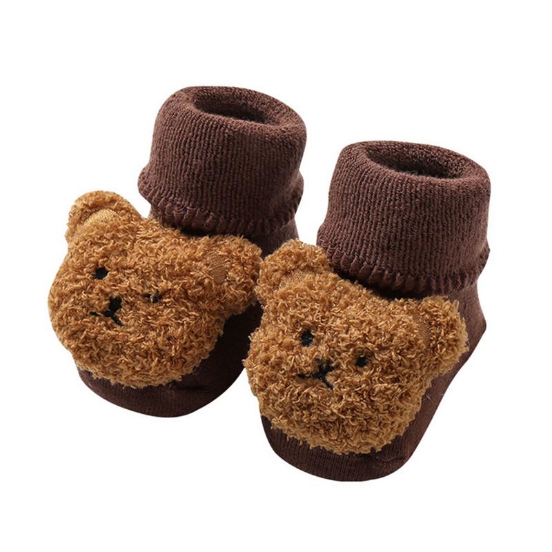Newborn Baby Girl Boy Socks Slipper Socks Kids Accessories Warm Thick Grip Socks Cosy Winter Socks