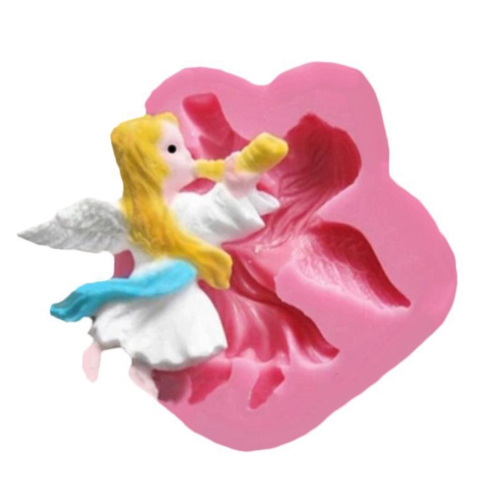 Silicone Cake Mold Little Angel s Pattern Desserts Chocolate Baking DIY Mold Making Tool
