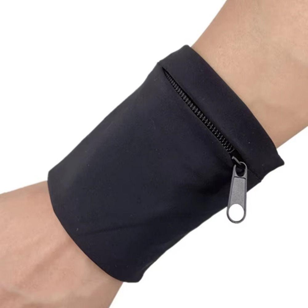 Lightweight Sports Wristlet Bag Zipper Closure Cycling Wrist Bag Zipper Wrist Wallet Running