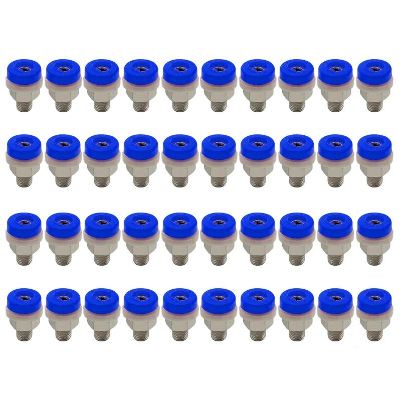 40pcs 2mm Banana Plug Socket Binding Post Nut Banana Plug Jack Electrical Connector Terminal Test Hole DIY Parts