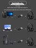 Dual-Mode 2.4G Wireless Gaming Headset with Bluetooth and Mic