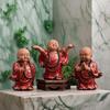 Keramik Meditation Kleine Mönchsstatue- Chinesische charakteristische dekorative Heim-, Zimmer-, Bürodekoration Buddhistisches Geschenk