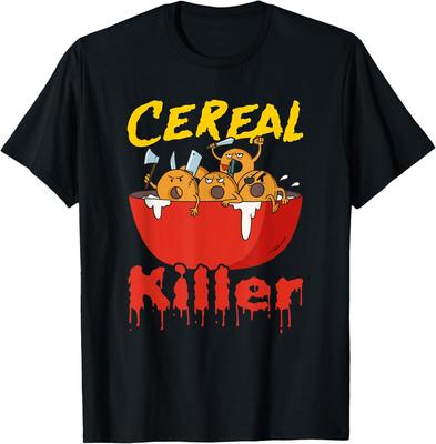 New Limited Serial Killer Parody, Funny Cereal Killer T-Shirt Made In USA