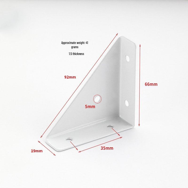 

Угловой кронштейн для настенного шкафа: Черный Усиленный Уголок с Порошковой Покраской Треугольная Опора для Мебели, Подвешивания и Массива Дерева.