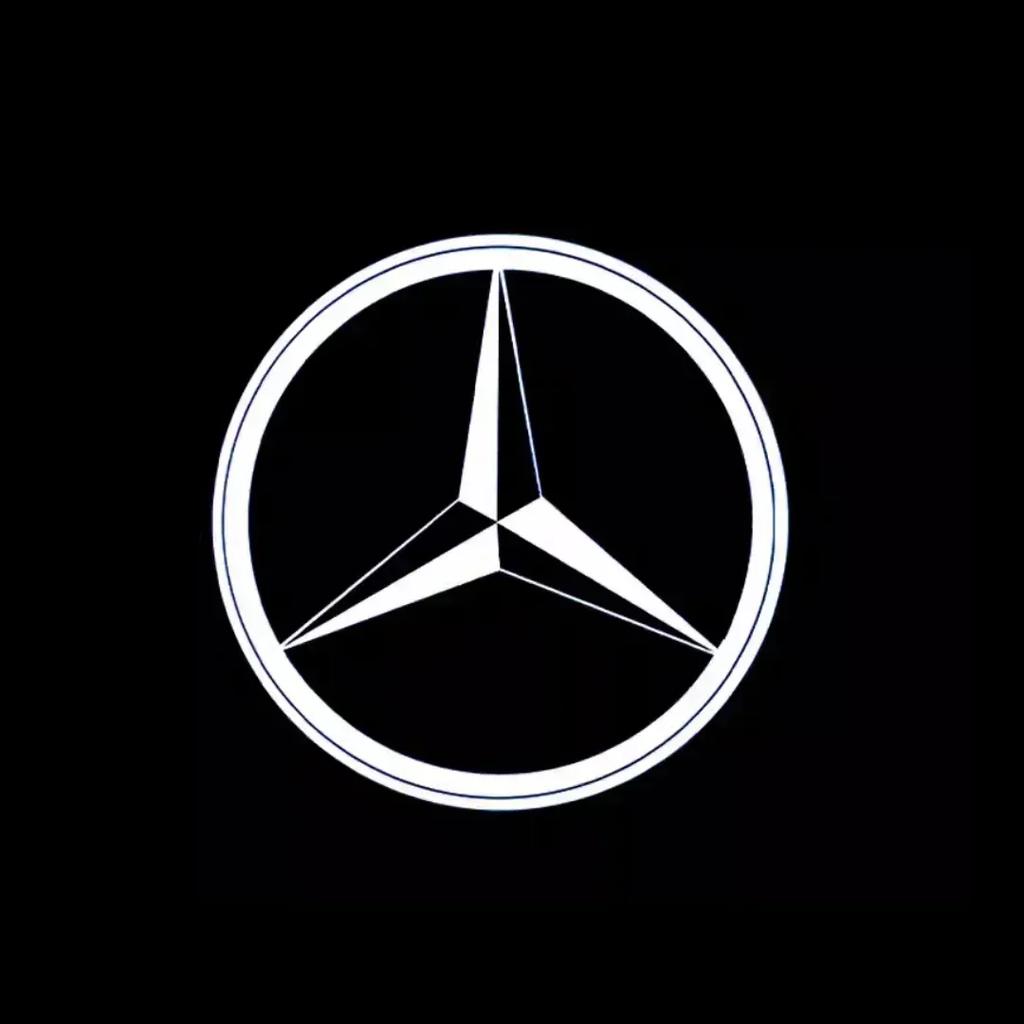 Car Sticker For Benz AMG 2pcs LED Car Doo Projection Welcome Lamp logo light For Mercedes Benz  Maybach S Class W221 W222 W223 S