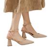 Fashion 2025 Fashion Ladies Shoes Buckle Strap Women's High Heels New Shallow Office and Career Hot Sale Best Seller Closed Toe Sandals