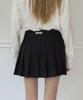 Our Hope Wool Pleated Short Skirt - Black