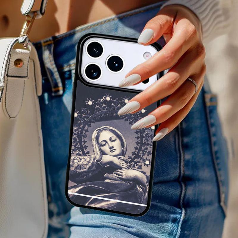 

Virgin Mary Christian Phone Case For iPhone 17 Air 14 15 13 12 Max Cover For Apple 16e 11 Pro Max Plus Coque iPhone 11pro max