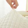 Round Bubble Gauze Tablecloth Seersucker Solid Color Elastic Table Skirt Modern Simple Style Home Decoration Dining Table Cover