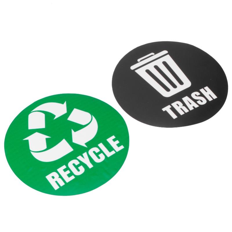 18Pcs Umwelt Label Recycle Müll Aufkleber Aufkleber Selbstklebende Wasserdichte Mülleimer Decor