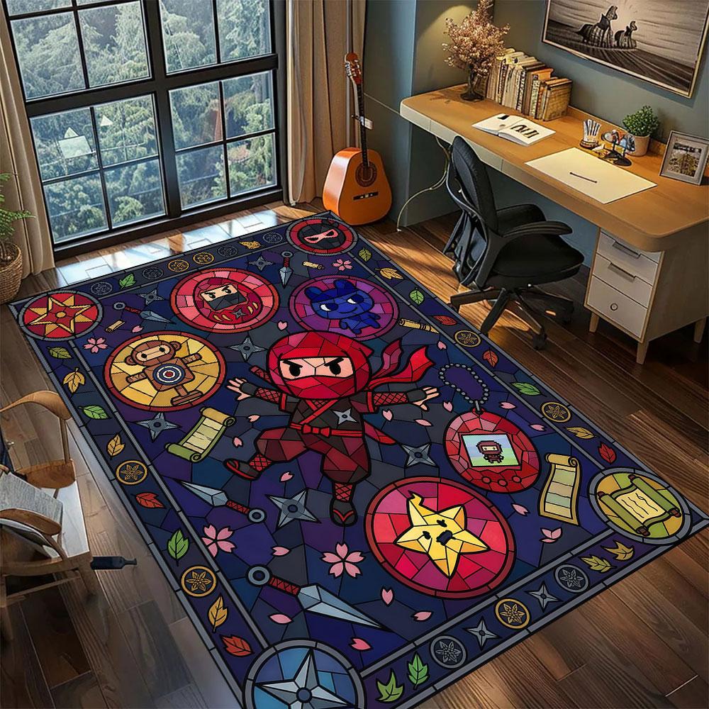 Tamagotchi Anime Character Carpet for Living Room Bedroom Home Decor Cool Movie Mat Play Floor Mat