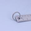 1Pc Portable Mini Titanium Alloy Ruler Titanium Small Ruler Keychain Pendant Keychain Accessories Outdoor Tool