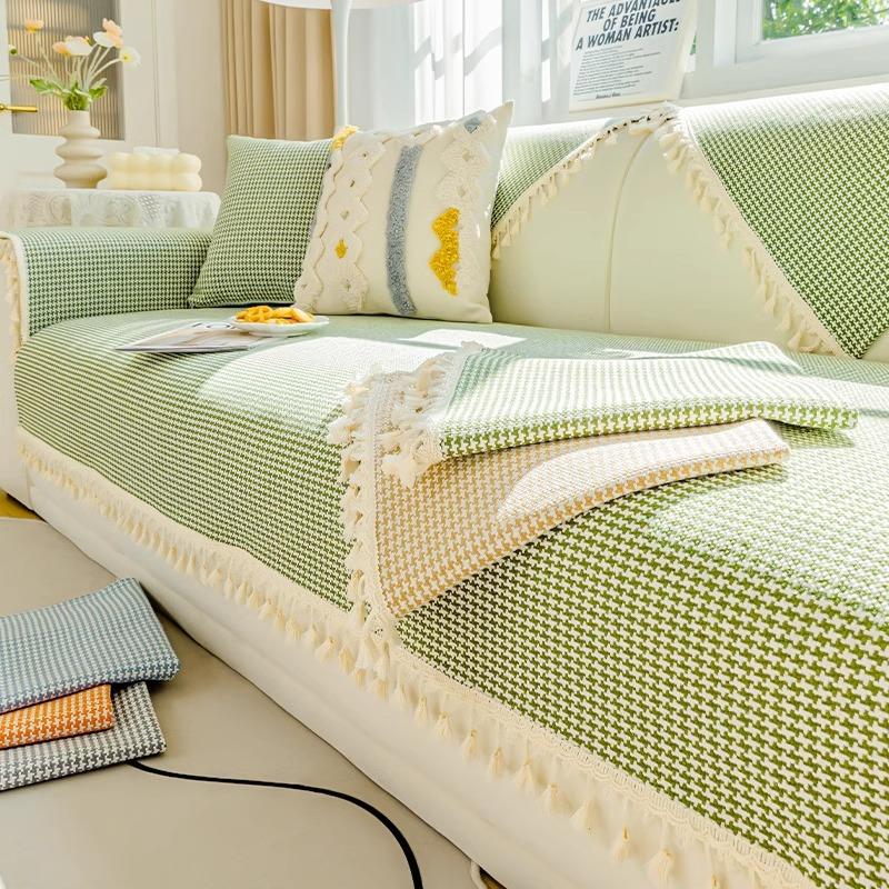 Cotton and Linen Woven Wind Sofa Cushion Four Seasons General Simple Sofa Cover Cover New High-grade Sense Back Cover Cloth Towel