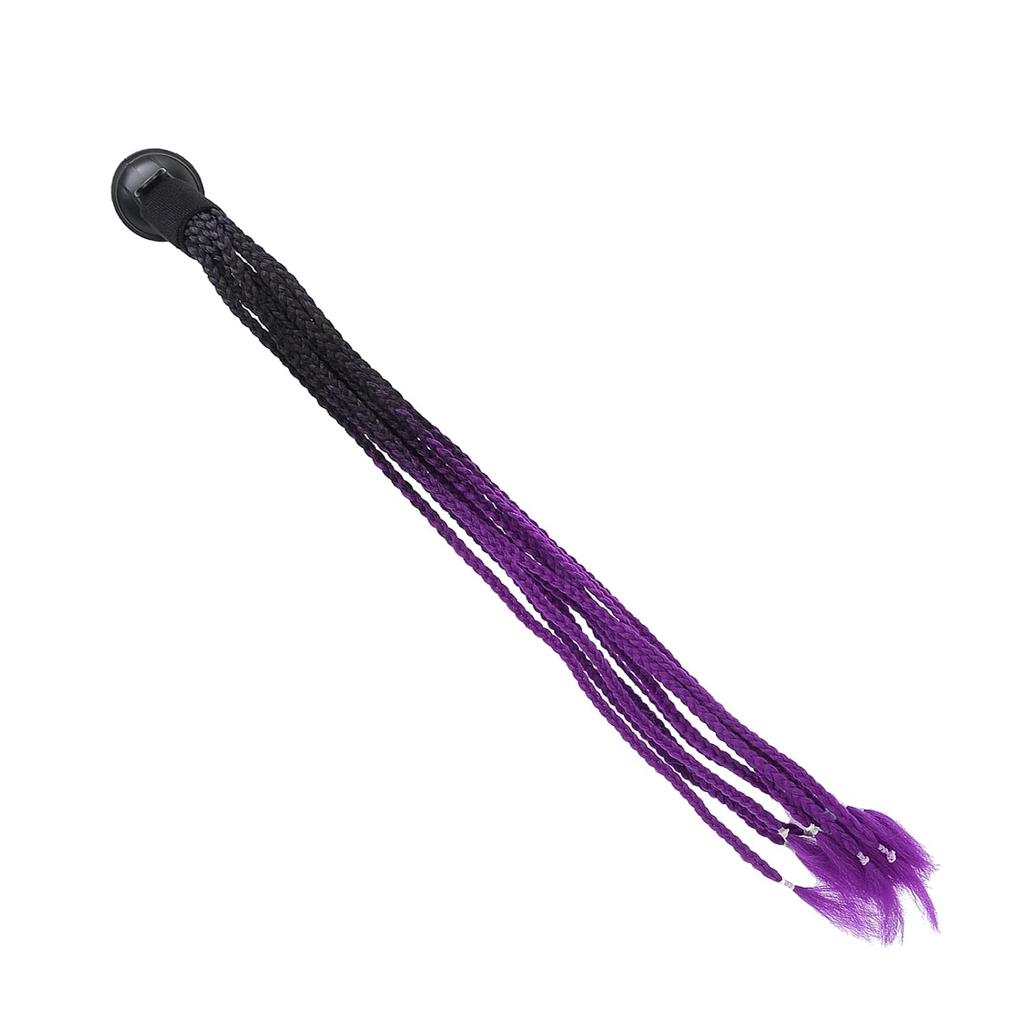 Tranças de Cabelo Punk para Capacete de Moto com Ventosa Decoração de Cabelo para Capacete de Moto(2 #)