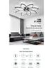 Silent Modern Flush Mount Ceiling Fan Light for Living Room/Bedroom