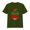 Christmas Elf Gamer Controller Boys Kids T Shirtns Gaming Xmas Shirt vintage Washed designer clothes Soft Comfortable Casual