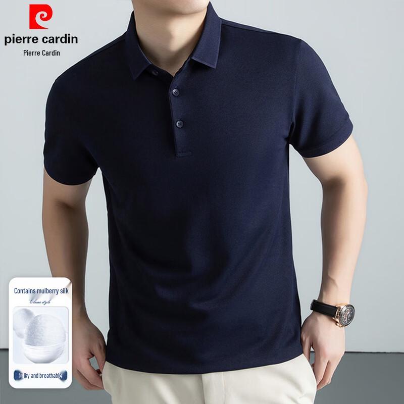 Pierre Cardin Men s Silk Blend Anti-bacterial Cooling Polo Shirt 58