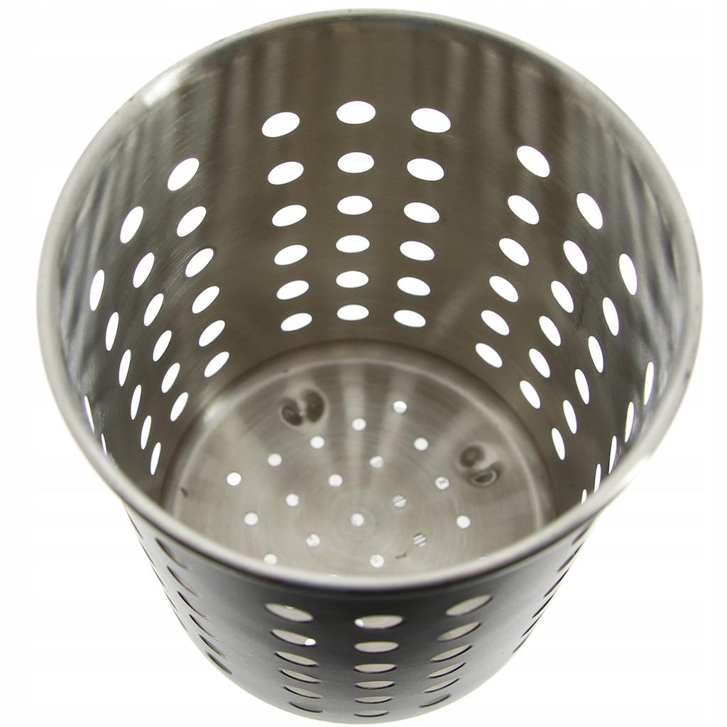 Cutlery Container Organizer Basket Black Steel