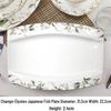 7-Inch Round Bone China Porcelain Plate - Chinese Style Tableware