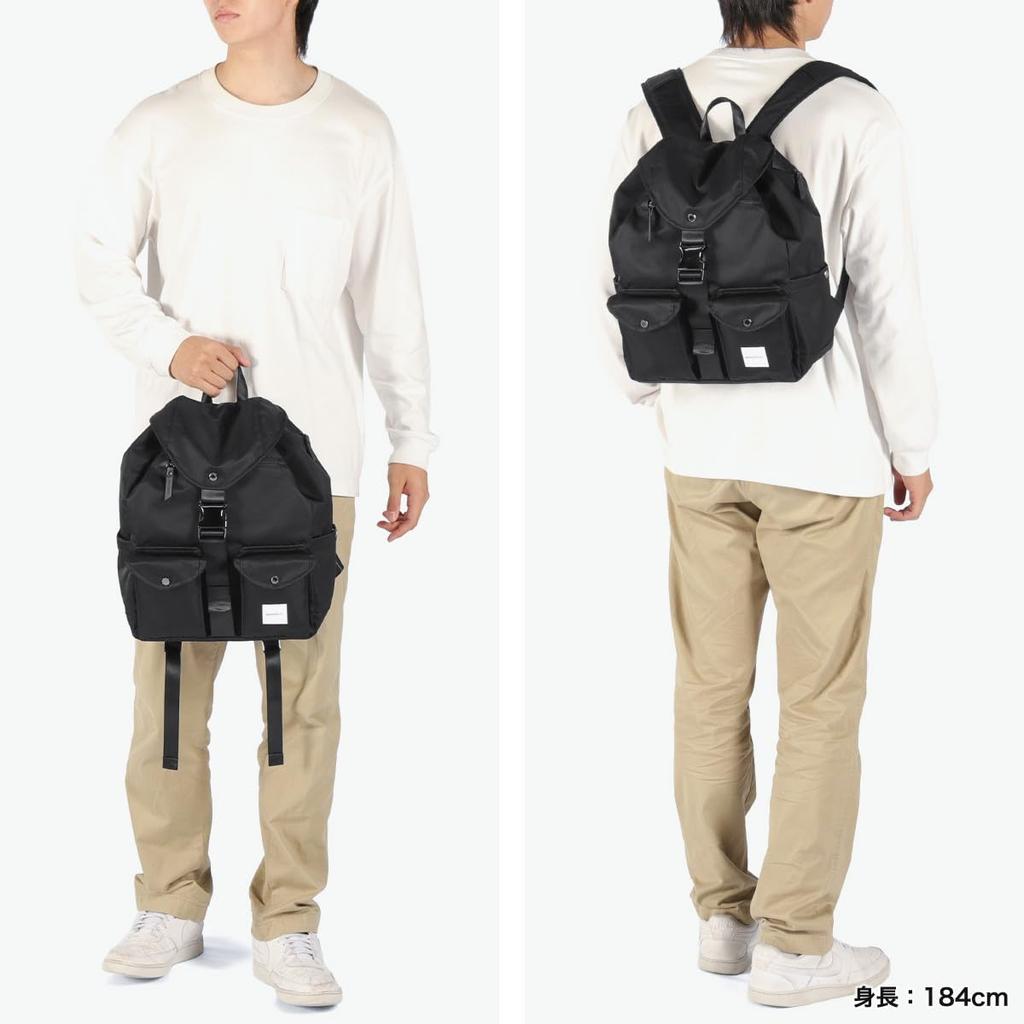 [Machiavellic] SIERRA Grace Double Pocket 2 Backpack 312510103 BLACK(019)