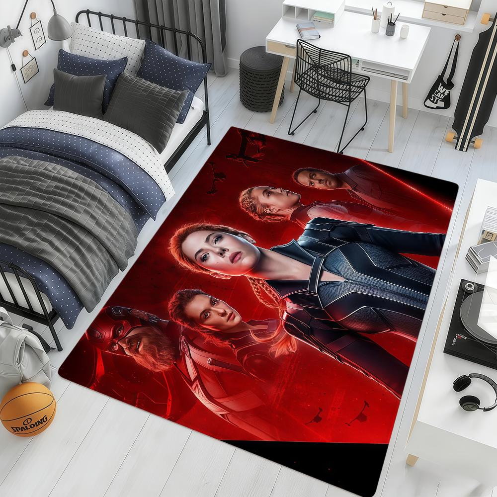 movie cool art b-Black w-Widow ml hogar Bedside Rug Kitchen Bath Floor Mat Hallway Balcony Carpet Entrance Doormat Decor Home