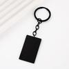 Stainless Steel Blank Rectangular Keychain - Laser-Printable Metal Keyring