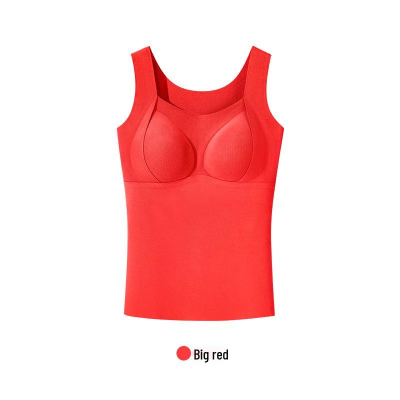 

Женский комфортный жилет без рукавов 2025 года - Не требует бюстгальтера, Универсальный теплый базовый слой для осени и зимы XL (120-140 cm)