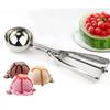Stainless Steel Spoon with Spring Handle for Kitchen Ice Cream Fruit Cake