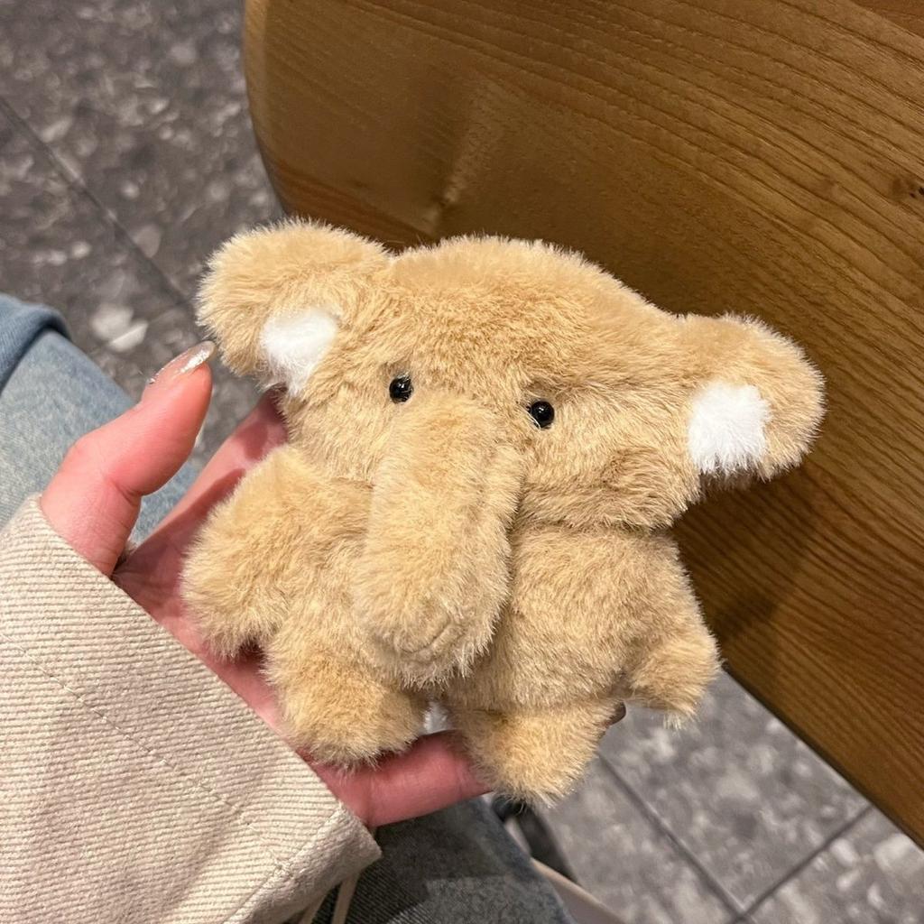 Cute Fluffy Plush 3D Cartoon Elephant Earphone Case for Airpods Pro 4 3 2 1 Headset Protective Cover For Air Pods Pro 2