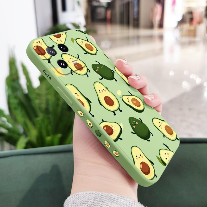 Swinging Avocado Phone Case For Xiaomi 15 15T 14 14T 13 13T 12 12X 12T 12S Mi 11 11T Pro Lite Silicone Cover