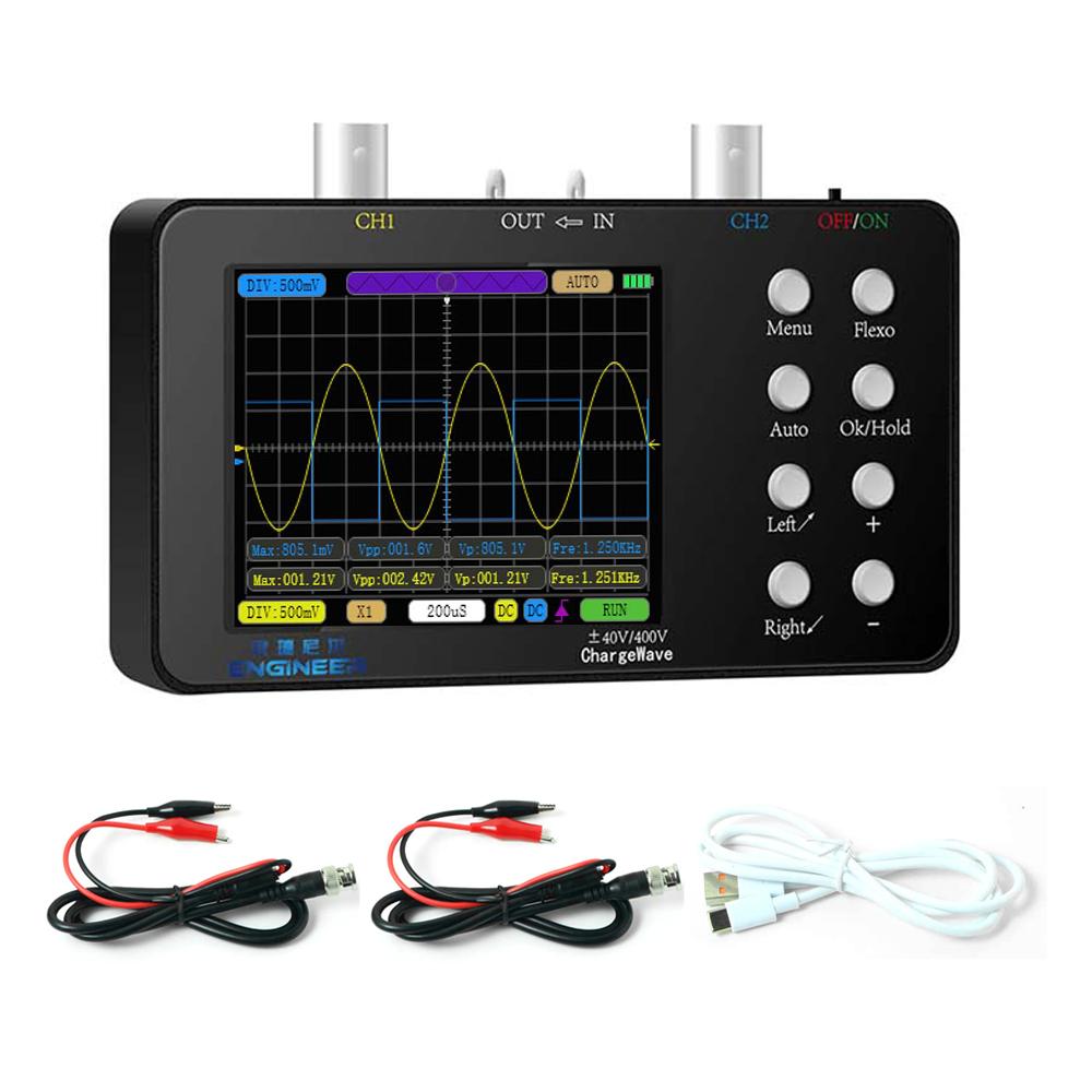 Oscilloscope 50M Sampling Rate 10M Analogue Bandwidth 6A Current Waveform Measurement Dual-channel Oscilloscope Multiple Modes