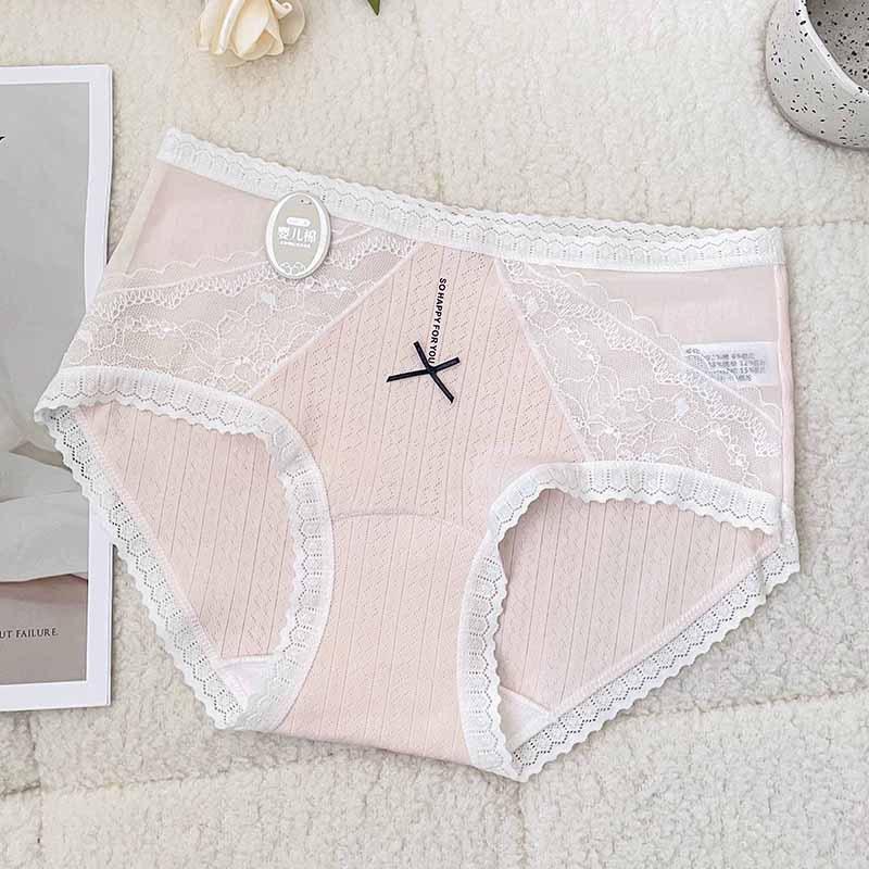 Girls Spring and Summer Simple Cotton Skin-friendly Breathable Waist Triangle Briefs