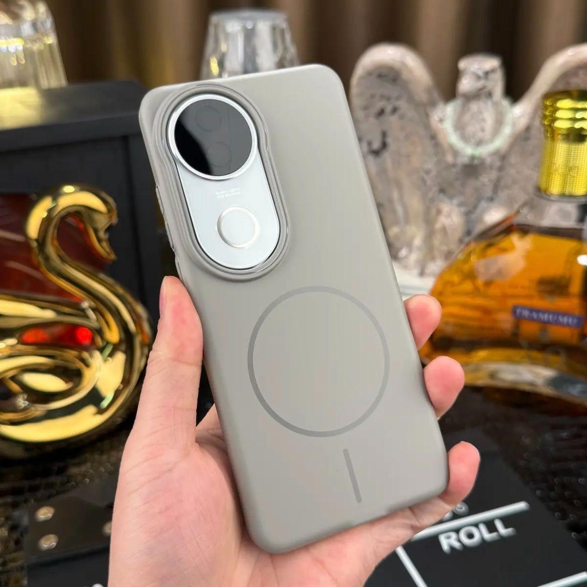 

Для VIVO V40 V30 Pro Чехол Простой и мягкий Магнитный ПК Приятный на ощупь Противоударный Чехол для VIVO V 40 30 Pro Funda For VIVO V30 Pro серый