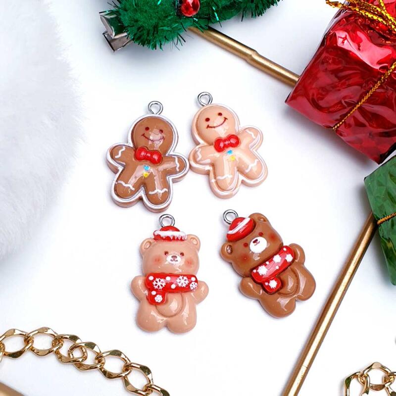 Christmas Cookie Bear Pendant Accessory Supplies