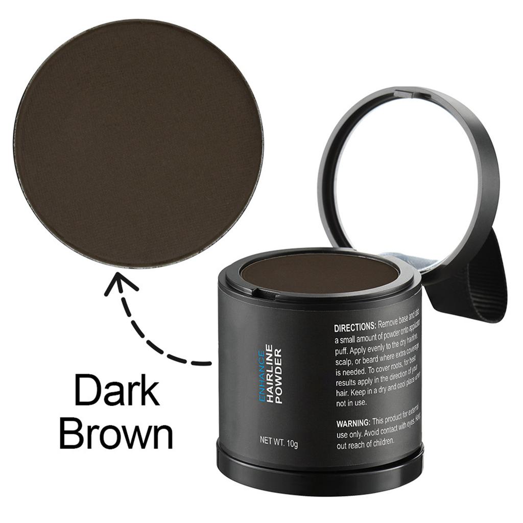 Pudră pentru Retușarea Liniei Părului și Rădăcinilor - 1 BUC Culoare Păr pentru Acoperirea Firelor Cenușii și Ascunderea Zonei Chele, Potrivită pentru Femei și Bărbați