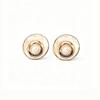 Multi Layer Spiral Coil Drip Oil Earrings, Geometric Circular Earrings, Light Luxury and Niche Earrings