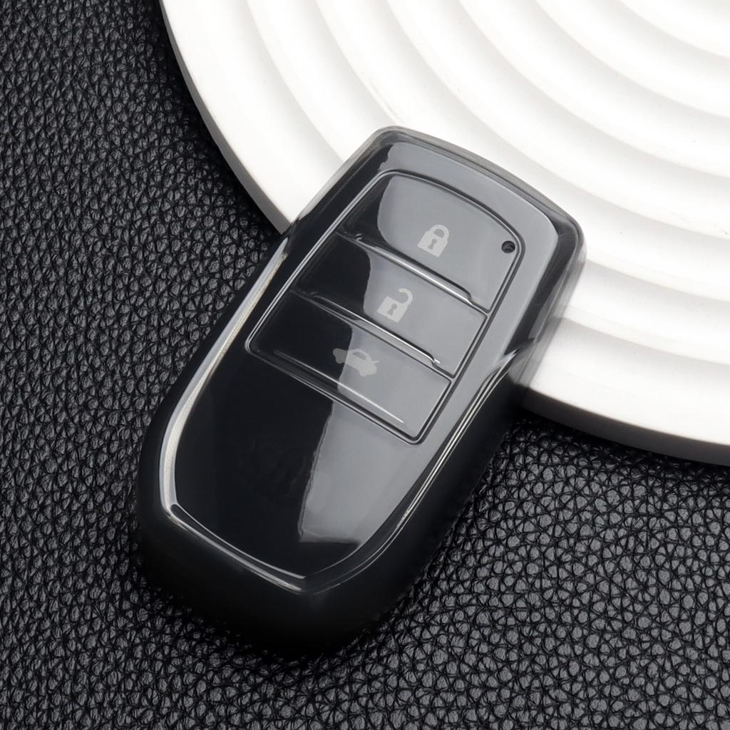 Soft TPU Car Key Case Cover for Toyota C-HR Prius RAV 4 Camry Corolla Land Cruiser 200 Prado Crown Highlander Reiz Accessories