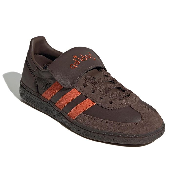 SHUKYU x E-WAX x adidas Handball Spezial Brown Unisex Sneakers Collegiate-Orange HP6694