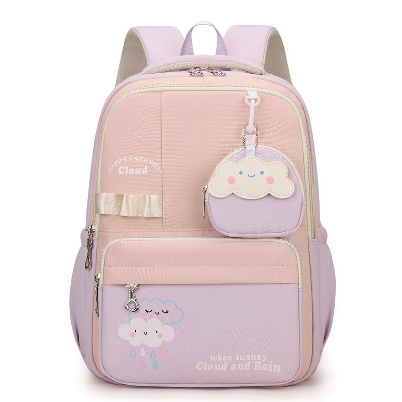 

Мультяшный студенческий школьный рюкзак Детский рюкзак большой вместимости розовый