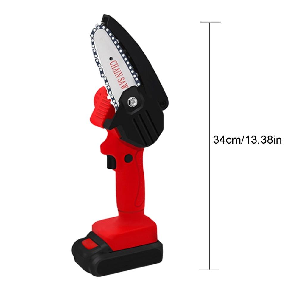 Mini One-Hand Woodworking Cordless Electric Chain Saw Wood Cutter 24V 550W