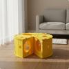 Cheese Feline Tunnel Multi-Hole Design Felt Cave Easy To Clean